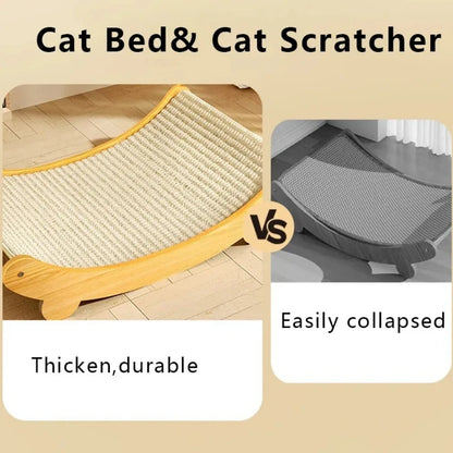 PawLuxe™ Multi-Function Cat Scratching Pad & Bed