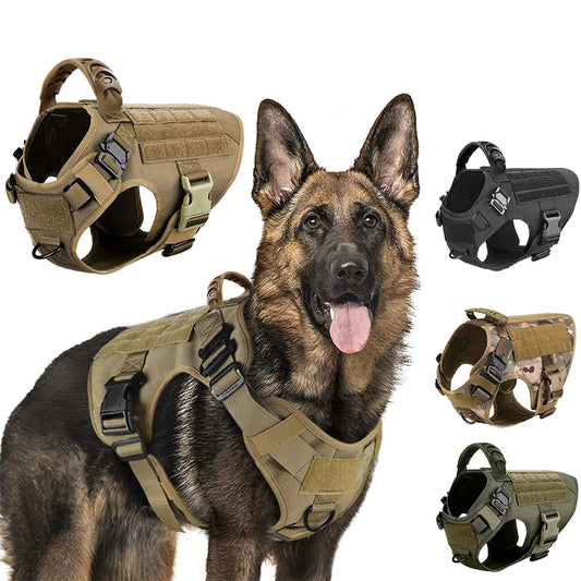 K9Force Tactical Dog Harness – Heavy-Duty Training Vest for Large Breeds