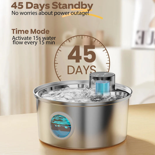 SmartPet Steel Water Fountain 3.2L