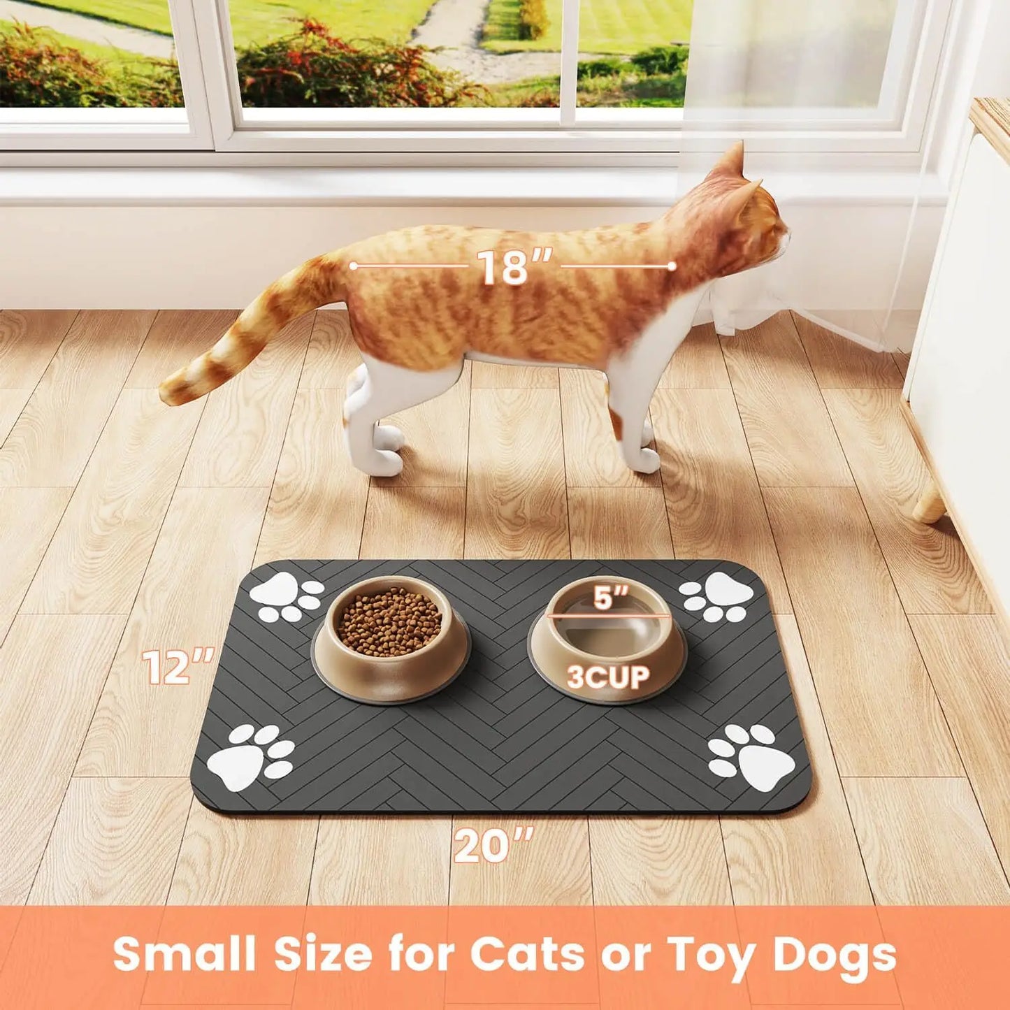 PawDry™ Pet Feeding Mat