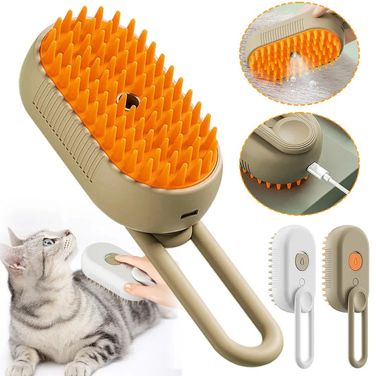PurrSteam™ 3-in-1 Cat Steam Brush