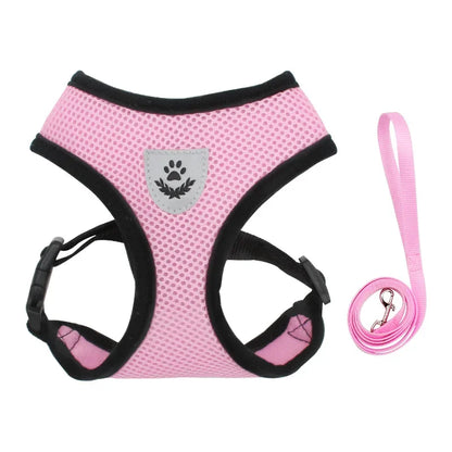 BreezeGuard™ Summer Mesh Harness & Leash Set