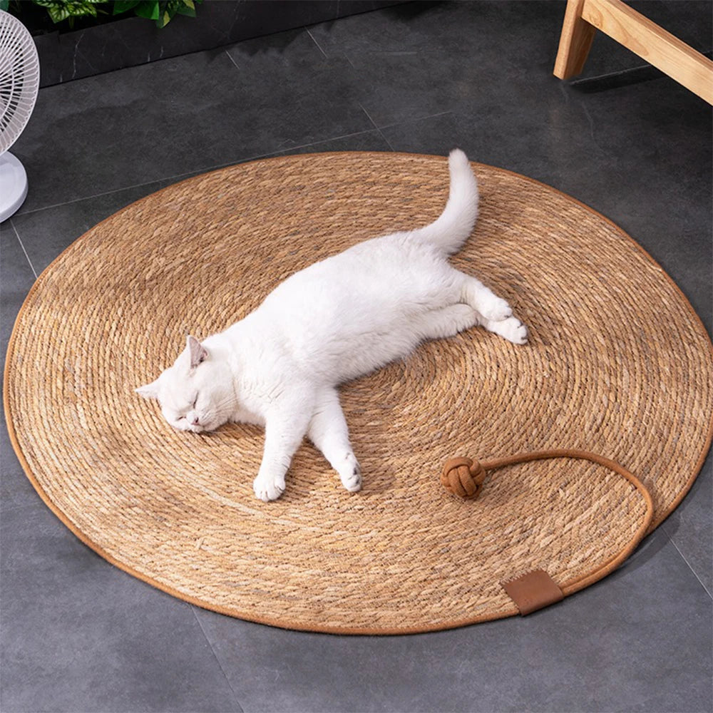 RattaScratch™ Rattan Cat Scratcher Mat